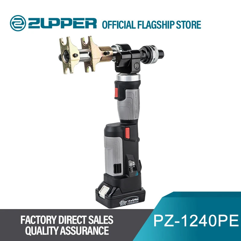 ZUPPER PZ-1240PE Battery Powered Axial Pipe Pressing and Expanding Tools Hydraulic Crimping Tools