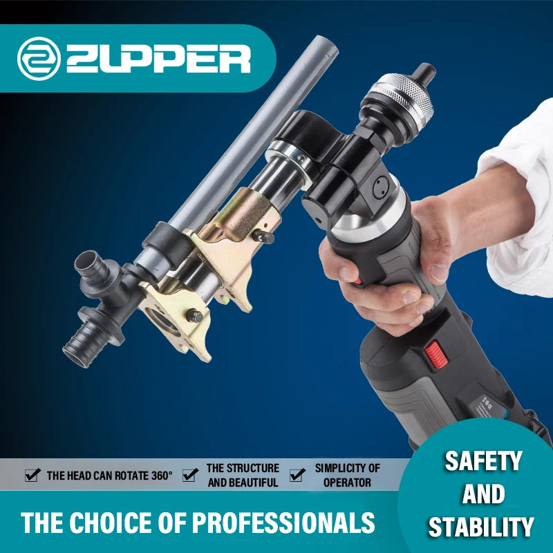 ZUPPER PZ-1240PE Battery Powered Axial Pipe Pressing and Expanding Tools Hydraulic Crimping Tools