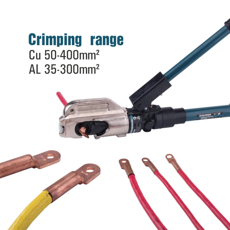 ZUPPER CYO-510B Manual Wire Terminal Compression Tool Hydraulic Crimping Tool with Safety System Inside