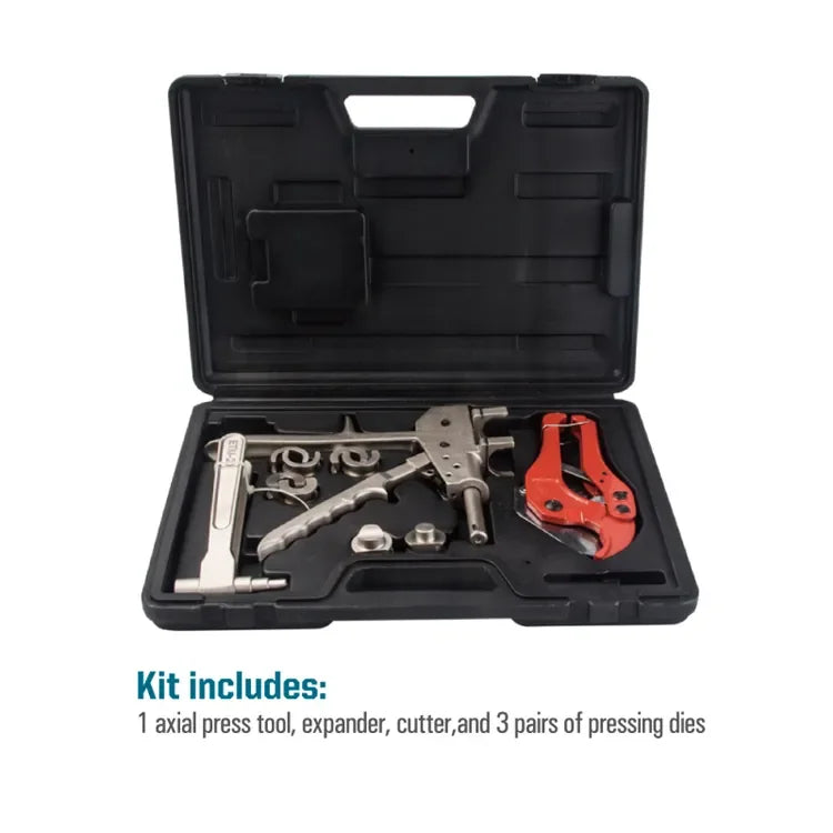 Zupper FT-1225 Manual Axial Press Tool for Pipe, Compact and Labor-saving